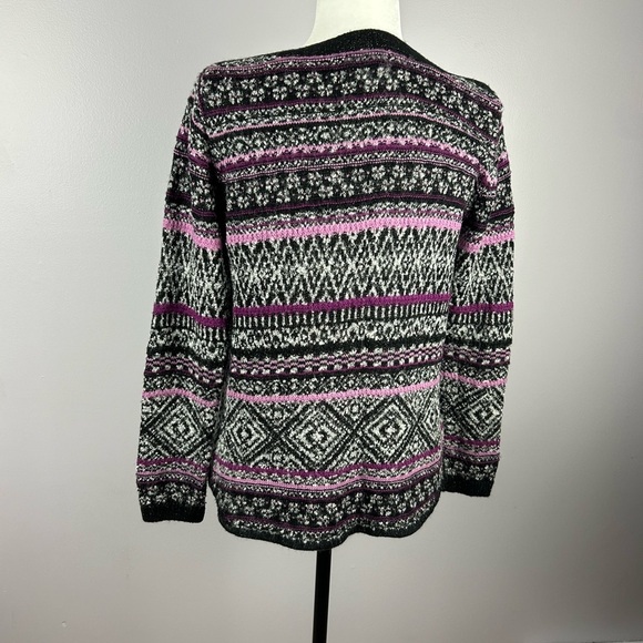 Northern Reflections Wool Blend Multicoloured Cardigan Size Medium - Picture 2 of 9
